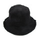 Trendy Winter Bucket Hats, Fisherman Style Thermal Caps #Black, 10 PC