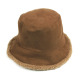 Trendy Winter Bucket Hats, Fisherman Style Thermal Caps #Brown, 10 PC