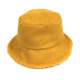 Trendy Winter Bucket Hats, Fisherman Style Thermal Caps #Yellow, 10 PC