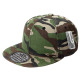 One Color Plain Flat Bill Snapback Hat, Premium Classic Caps, Camo, 12 Set