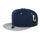 two color snapback, flat brim snapback, Navy & Gray