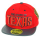 PVC Embroidered Snapback, 3D Silicone Patch Cap, #20 TEXAS, 12 Set