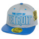 PVC Embroidered Snapback, 3D Silicone Patch Cap, #44 DETROIT, 12 Set