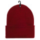 Cuff Skull Cap, Plain Beanie, Knit Ski Hat, Burgundy, 12 Set