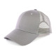 Plain Mesh Trucker Hat, Curved Bill Baseball Cap with Strap, Gray, 1 DZ