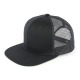 One Color Plain Mesh Snapback Hat, Premium Classic Trucker Caps, Black, 1 DZ