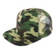 One Color Plain Mesh Snapback Hat, Premium Classic Trucker Caps, Camo, 1 DZ