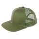 One Color Plain Mesh Snapback Hat, Premium Classic Trucker Caps, Dark Green, 1 DZ