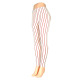 Leggings Pants for Women White & Red Simple Stripe