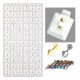 Lip Piercing, Mix, Assorted Multiple Designs, Refill, 72 Set