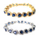 Premium Bracelet Jewelry, Cubic Zirconia Bracelets, heart Design #05, 1 PC