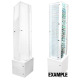 Empty Display for Jewelry & Knives, Floor Turntable LED Display Stand with Base (Empty)