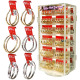 Hollow Hoop Earrings, LED Jewelry Display Stand, 144 Set
