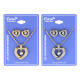 Premium Jewelry Set, Heart Design Earrings and Necklace #01, 1 Pair