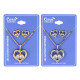 Premium heart jewelries for wholesale Set, Heart Design Earrings and Necklace #02, 1 Set