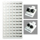 Stud Earring, Black, Assorted Multiple Stud Earring, Refill, 72 Set