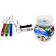 NEXT, Metal Colorful Bottle Opener Keychain, Open the Lids of Beer Bottle, Jar, 72 set