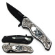 Max Force Folding Pocket knives, Maxforce Knife, #B022, Wolf Design knife.