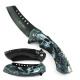 Max Force Folding Pocket knives, 3.25 INCH Black Blade with Skull Design.