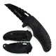 Max Force Folding Pocket knives, nice grip Black Blade knives