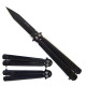 Max Force Folding Pocket knives, Maxforce Knife, #B037BK, Black Butterfly Knife