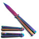 Max Force Folding Pocket knives, Maxforce Knife, #B037RB, rainbow butterfly knives