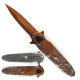 Max Force Folding Pocket knives, Maxforce Knife Gold relief Design.