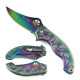 Maxforce Rainbow Weed Pattern Design Knife.