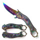 Max Force Folding Pocket knives, Maxforce Knife, #I004-RB, rainbow dragon pattern knife