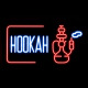 LED HOOKAH Neon Sign for Business, Electronic Lighted Board, HOOKAH (31.5 x 15.75 inch)