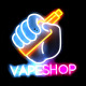 LED VAPE SHOP Neon Sign for Business, Electronic Lighted Board, VAPE SHOP #3 (17 x 24 inch)