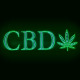 LED CBD with Weed Neon Sign for Business, Electronic Lighted Board, CBD with Weed Green (31 x 9.25 inch)