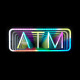 Premium Mirror LED ATM Neon Signs, Multi-color Neon Sign, ATM Round (20 x 8 inch)