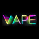 Premium Mirror LED VAPE Neon Signs, Multi-color Neon Sign, VAPE (20 x 8 inch)