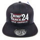 Custom Embroidered Snapback Caps, Customization Trump Design Hats, #TD4, 12 Set