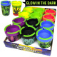 Luminous Butt Bucket Ashtray with Weed Designs, Glow in the Dark, 12 Set