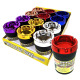 Metallic Butt Bucket Extinguishing Car Ashtray, Multiple Color, 12 Set (3.25 x 4.5 inch)