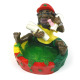 Clay Ashtray (M), Rasta Man Design Ashtray #XH6093