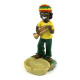 Clay Ashtray (L), Rasta Man Design Ashtray #XH6100C