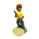 Clay Ashtray (L), Rasta Man Design Ashtray #XH6100D