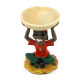 Clay Ashtray (M), Rasta Man Design Ashtray #XH6114