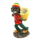 Clay Ashtray (L), Rasta Man Design Ashtray #XH6145