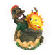 Clay Ashtray (M), Rasta Man Design Ashtray #XH6148