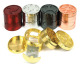 Drawer Metal Herb Grinder, 4 part, #A (2.8 x 2.6 inch)