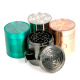 Maze Metal Herb Grinder with Window, 4 part (2.7 x 2.5 inch)