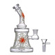 Mini Water Glass Beaker Bong Pipe, #AMS23 (8.6 inch)