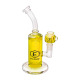 Ecloud, Glycerin Glass Water Pipe with Glycerin Bowl, #01 Yellow (9 x 5.25 inch)